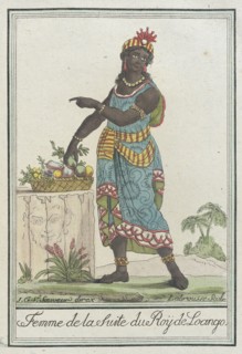 Costumes de Différents Pays, 'Femme de la Suite du Roÿ de Loango', c1797. Creators: Jacques Grasset de Saint-Sauveur, LF Labrousse.