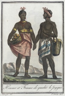 Costumes de Différents Pays, 'Homme et Femme de Qualité le Yaggas', c1797. Creators: Jacques Grasset de Saint-Sauveur, LF Labrousse.