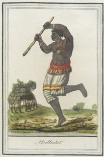Costumes de Différents Pays, 'Hottentot', c1797. Creators: Jacques Grasset de Saint-Sauveur, LF Labrousse.