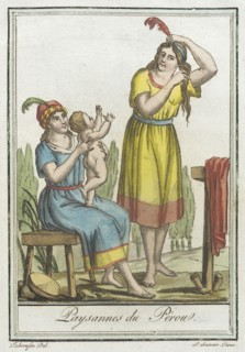 Costumes de Différents Pays, 'Paysannes du Pérou', c1797. Creators: Jacques Grasset de Saint-Sauveur, LF Labrousse.
