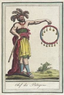 Costumes de Différents Pays, 'Chef des Patagons', c1797. Creators: Jacques Grasset de Saint-Sauveur, LF Labrousse.