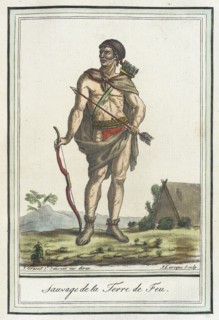 Costumes de Différents Pays, 'Sauvage de la Terre de Feu', c1797. Creators: Jacques Grasset de Saint-Sauveur, LF Labrousse.