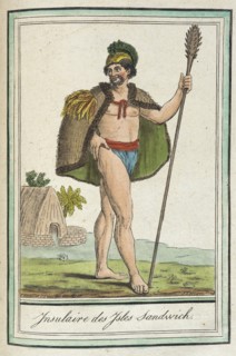 Costumes de Différents Pays, 'Ynsulaire des Ysles Sandwich', c1797. Creators: Jacques Grasset de Saint-Sauveur, LF Labrousse.