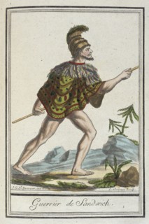 Costumes de Différents Pays, 'Guerrier de Sandwich', c1797. Creators: Jacques Grasset de Saint-Sauveur, LF Labrousse.