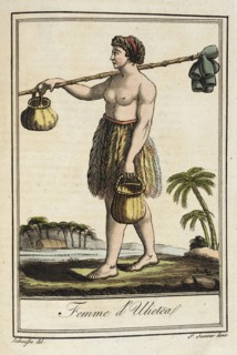 Costumes de Différents Pays, 'Femme d'Ulieteal', c1797. Creators: Jacques Grasset de Saint-Sauveur, LF Labrousse.