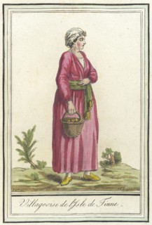 Costumes de Différents Pays, 'Villageoise de l'Isle de Tinne', c1797. Creators: Jacques Grasset de Saint-Sauveur, LF Labrousse.