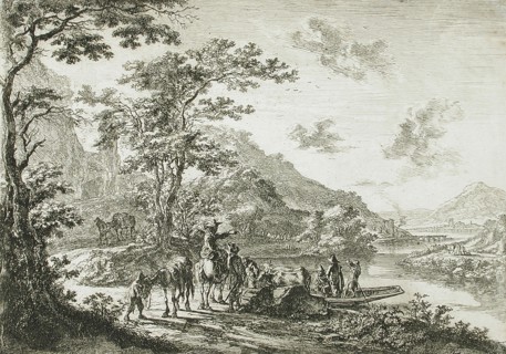 View of the Tiber in the Campagna, between circa 1641 and circa 1652. Creator: Jan Dirksz Both.