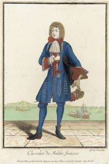 Recueil des modes de la cour de France, 'Chevalier de Malthe Francois', between c1678 and c1693. Creator: Jean de Dieu.