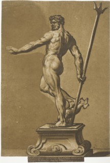 Statuette of Neptune, c1738. Creator: John Baptist Jackson.