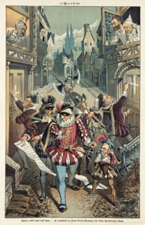 Cartoon from Puck, between 1880 and 1889. Creators: Joseph Keppler, Bernhard Gillam.