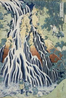 Falls of Kirifuri at Mt. Kurokami, Shimotsuke Province (image 2 of 2), c1832. Creator: Hokusai.