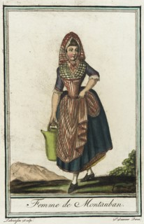 Costumes de Différent Pays, 'Femme de Montauban', c1797. Creators: Jacques Grasset de Saint-Sauveur, LF Labrousse.
