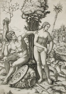 Mars, Venus and Cupid, 1508. Creator: Marcantonio Raimondi.