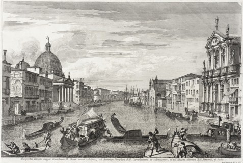 The Grand Canal Between San Simone Piccolo and Santa Chiara, between circa 1740 and circa 1741. Creator: Michele Marieschi.