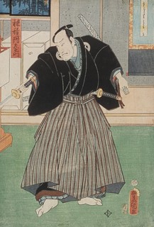 Portrait of Hozumi Tanzaemon, 19th century. Creator: Utagawa Kunisada.