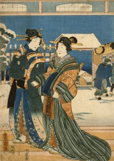 Two Women, 1855. Creator: Utagawa Kunisada.