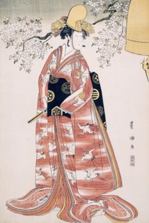 Nakamura Noshio as Hanako in Musume Dojoji, 1796. Creator: Utagawa Toyokuni I.