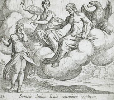 Semele's Wish, published 1606. Creators: Antonio Tempesta, Wilhelm Janson.