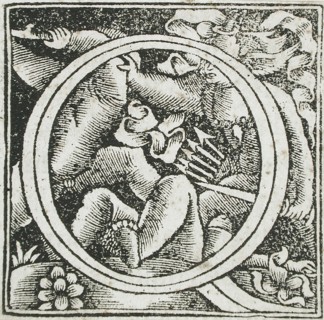 Fourteen Ornamental Letters (C, D, I, Q) (image 7 of 14), 16th century. Creator: Unknown.
