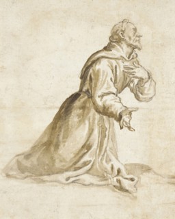 Kneeling Monk, 17th century. Creator: Unknown.