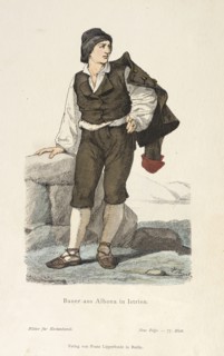 Costume Plate (Bauer aus Albona in Istrien), 19th century. Creator: Unknown.