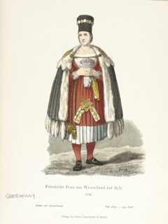 Costume Plate (Friesische Frau aus Westerland auf Sylt), 19th century. Creator: Unknown.