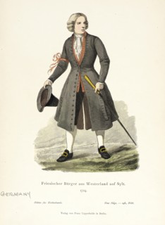 Costume Plate (Friesischer Bürger aus Westerland auf Sylt), 19th century. Creator: Unknown.