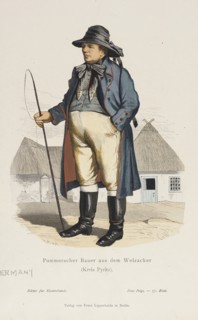Costume Plate (Pommerscher Bauer aus dem Weizacker), 19th century. Creator: Unknown.