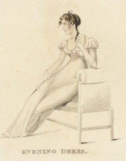 Fashion Plate (Evening Dress), 1813. Creator: Unknown.