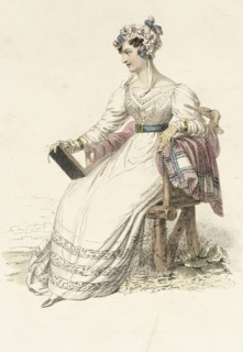 Fashion Plate (Trage de Casa), 1825. Creator: Unknown.