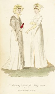 Fashion Plate (Morning Dress for July, 1801), 1801. Creator: Unknown.