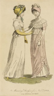 Fashion Plate (Morning Dresses for Novr. 1801), 1801. Creator: Unknown.