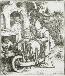 The Knife Grinder, c1682. Creator: Adriaen van Ostade.