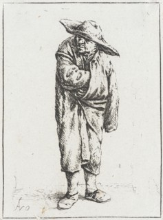 Peasant with His Hand in His Cloak, c1638. Creator: Adriaen van Ostade.