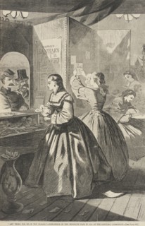 Any Thing for me, if you Please?' - Post Office of the Brooklyn Fair in Aid of the Sanitary..., 1864 Creator: Unknown.