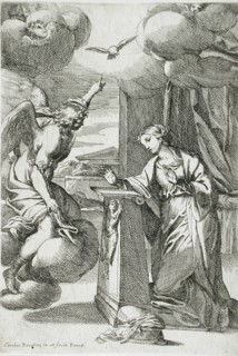 The Annunciation, between c1645 and c1650. Creator: Carlo Maratti.