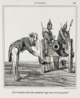 J'ai la douleur de vous announcer! Que vous avez la parole!, 1866. Creator: Cham.