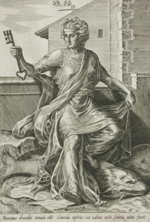 Temperance, 1560. Creator: Cornelis Cort.