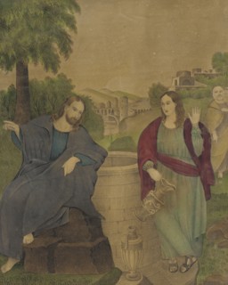 Christ at the Well, 19th century. Creator: D.W. Kellogg & Co.
