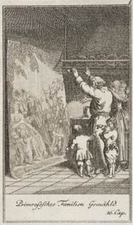 Plate 5 for Oliver Goldsmith's 'The Vicar of Wakefield', 1776. Creator: Daniel Berger.