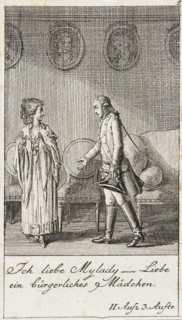 Plate 5 for Schiller's 'Intrigue and Love', 1785. Creator: Daniel Nikolaus Chodowiecki.