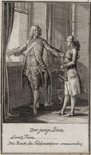 Illustration for Gellert's 'Six Fables and Six Stories', 1775. Creator: Daniel Nikolaus Chodowiecki.