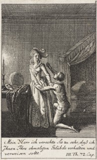 Plate 8 for Thomas Smollett's 'The Adventures of Peregrine Pickle', 1785. Creator: Daniel Nikolaus Chodowiecki.