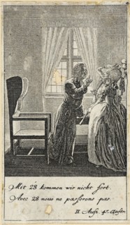 Plate 4 for C. L. Bretzner's 'The Marriage Broker', 1784. Creator: Daniel Nikolaus Chodowiecki.
