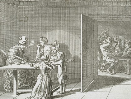 Illustration for Basedow's 'Elementary Work', 1770. Creator: Daniel Nikolaus Chodowiecki.