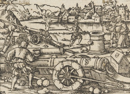 Firing Cannon, 1550. Creator: David Kannel.