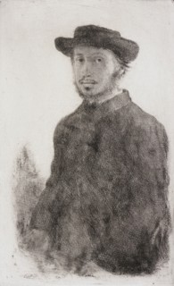 Self-Portrait, 1857. Creator: Edgar Degas.