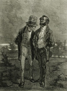 Les Bourgeois, 1856. Creator: Félicien Rops.