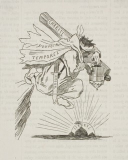 Le Saut du Pape, 1857. Creator: Félicien Rops.