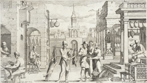 Trades Practiced in Bologna, c1640. Creators: Francesco Curti, Agostino Parisini.